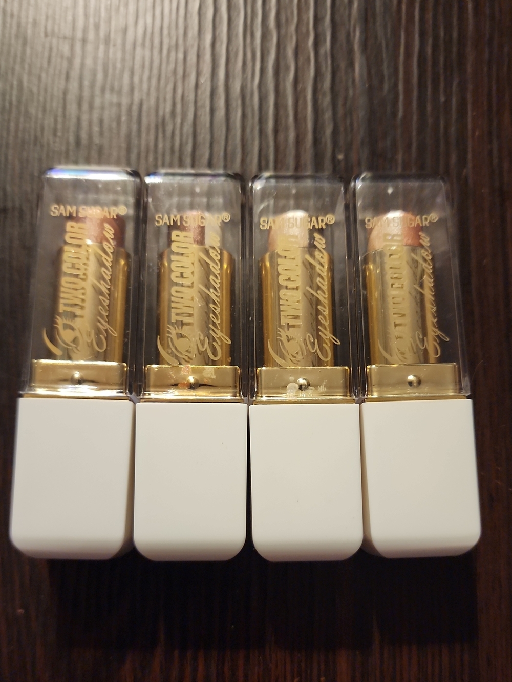 Eyeshadow Sticks — White & Gold (4-Pack)